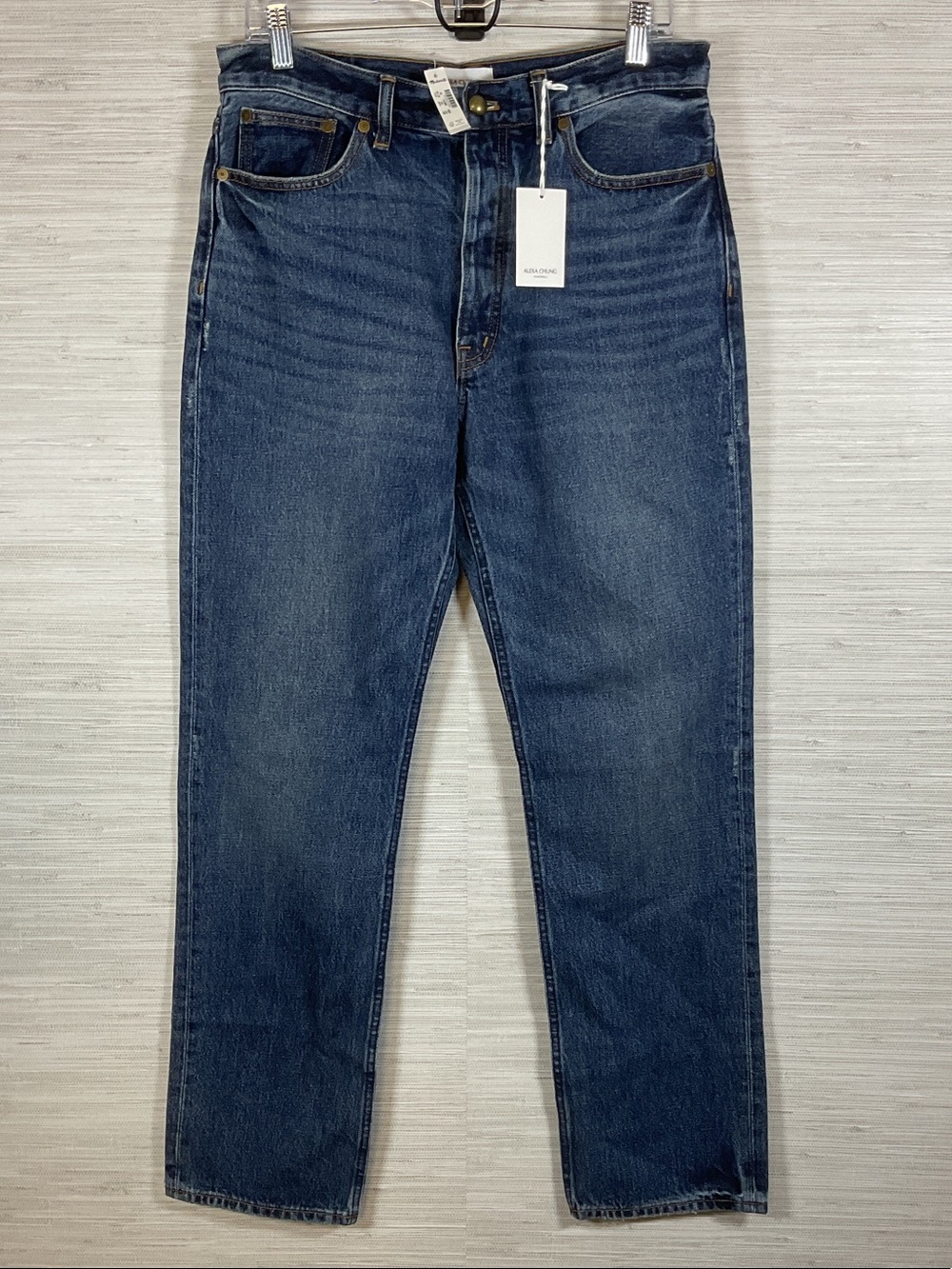 Alexa Chung Madewell High Rise Straight Jeans Allendale Wash NWT 28 100% Cotton